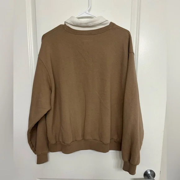 Hollister Colorado Springs Crest Sweatshirt Tan Pullover Women’s L - Picture 4 of 5